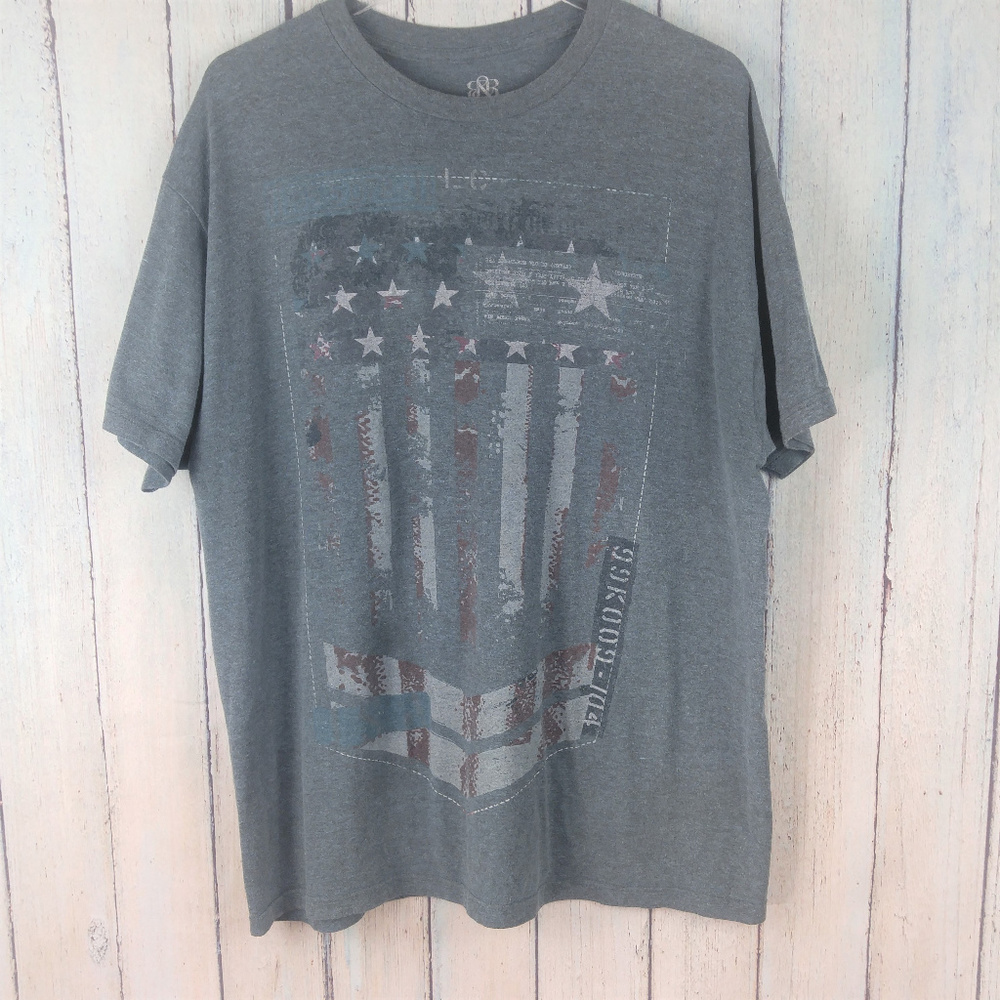 Rock & Republic Graphic Flag Tee
